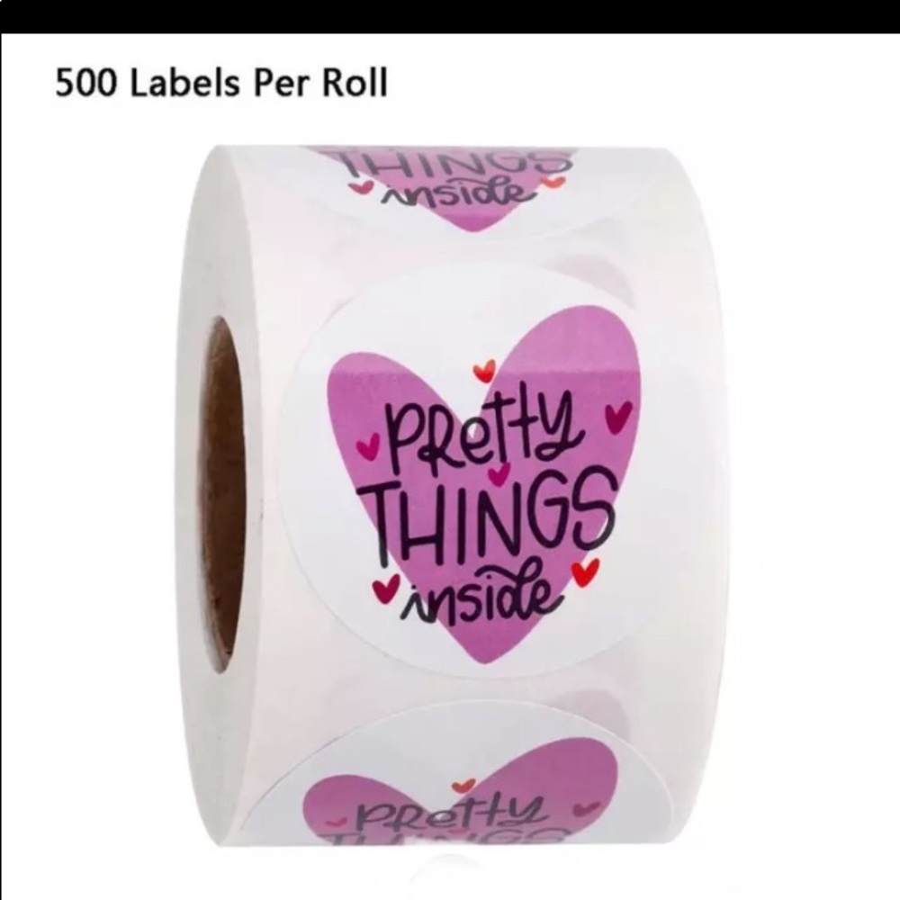 500pcs Pretty Things Inside Stickers Round Labels